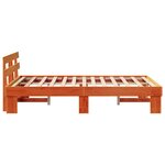 vidaXL Cadre de lit avec tête de lit Marron 120 x 190 cm