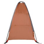 vidaXL Tente de rangement 9 compartiments gris et orange imperméable