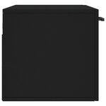vidaXL Armoire murale noir 80x36 5x35 cm bois d'ingénierie