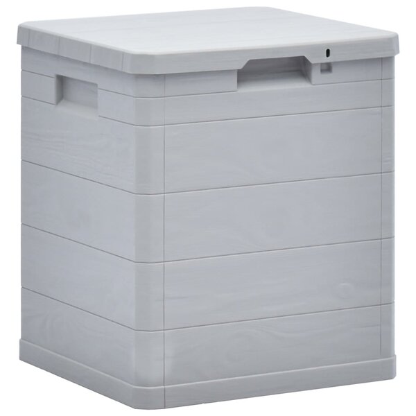 vidaXL Boîte de rangement de jardin 90 L Gris clair