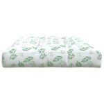 vidaXL Coussin de palette à motif de feuilles 120x80x12 cm Tissu