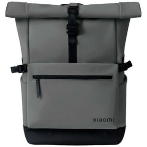 Xiaomi Roll Top Casual Backpack Sac à dos pour ordinateur portable 15 6" 23L - Étanche - Large ouverture sur le dessus - Dos rembourré et en maille - Sangle de bagage - Poignées renforcées à double couture - Couleur grise