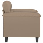 vidaXL Fauteuil Cappuccino 60 cm Similicuir