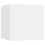 vidaXL Ensemble de meubles TV 8 Pièces Blanc Bois d'ingénierie