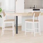 vidaXL Chaises de salle à manger 2 Pièces Blanc 48 x 49 x 95 cm