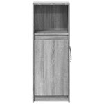 vidaXL Buffet avec LED sonoma gris 38x34x100 cm bois d'ingénierie