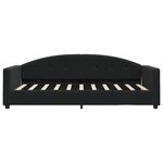 vidaXL Lit de repos sans matelas noir 80x200 cm velours