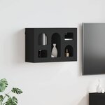 vidaXL Armoire suspendue Noir 60 x 20 x 40 cm Bois d'ingénierie