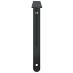 vidaXL Supports d'étagères 4 Pièces 40x2 5x25 cm noir acier inoxydable