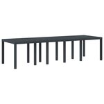 vidaXL Ensemble de salle à manger de jardin avec coussins 11 Pièces