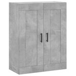 vidaXL Armoire murale gris béton 69 5x34x90 cm bois d'ingénierie