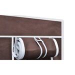 vidaXL Garde-robe en tissu 2 Pièces Marron