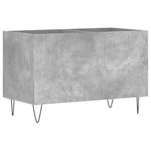 vidaXL Armoire à disques gris béton 74 5x38x48 cm bois d'ingénierie
