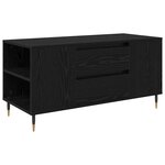 vidaXL Table basse Chêne noir 102 x 44 5 x 50 cm Bois d'ingénierie