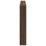 vidaXL Armoire tête de lit avec LED chêne marron 200x17x102 cm