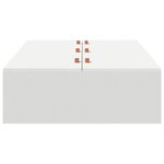 vidaXL Cadre de lit avec rangement Blanc 90 x 190 cm Bois d'ingénierie