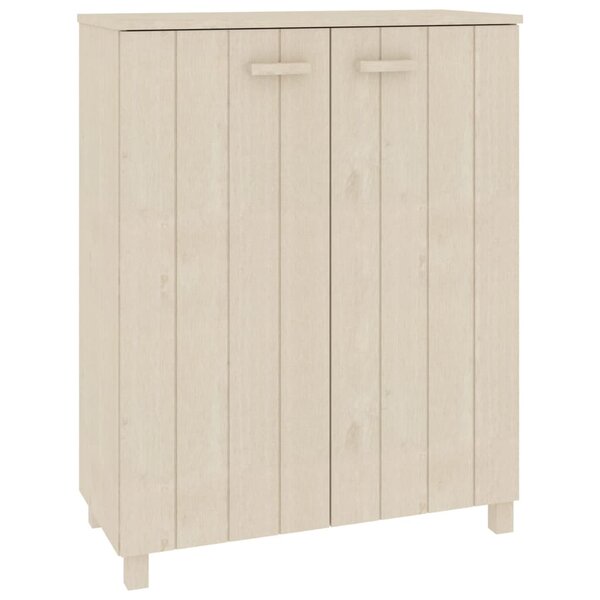 vidaXL Armoire à chaussures HAMAR Marron miel 85x40x108 cm Pin massif
