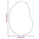 vidaXL Tapis HUARTE Gris 160 x 230 cm Polyester