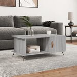 vidaXL Table basse sonoma gris 90x50x40 cm bois d'ingénierie