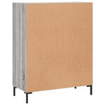 vidaXL Buffet sonoma gris 69 5x34x90 cm bois d'ingénierie