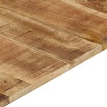 vidaXL Dessus de table 120x60x(1 5-1 6) cm Bois de manguier brut