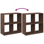 vidaXL Étagère séparatrice de pièce chêne marron 69 5x29x69 5 cm