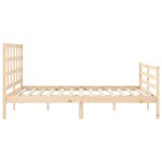 vidaXL Cadre de lit sans matelas 160x200 cm bois massif