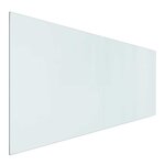 vidaXL Plaque en verre de cheminée Transparent 120 x 50 cm Verre