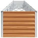 vidaXL Jardinière surélevée 485 x 50 x 36 cm Acier galvanisé