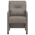 vidaXL Chaises de salle à manger 2 Pièces Gris 57 x 67 x 95 cm Faux cuir