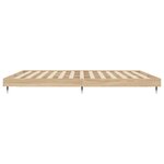vidaXL Cadre de lit chêne sonoma 200x200 cm bois d'ingénierie