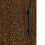 vidaXL Table de chevet chêne marron 40x40x50 cm bois d’ingénierie