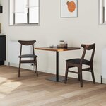 vidaXL Chaises de salle à manger 2 Pièces Marron Clair 42 x 47.5 x 81 cm