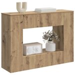 vidaXL Table console Rayé Chêne Artisanal 101 x 29 x 74 cm