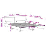 vidaXL Cadre de lit sans matelas 150x200 cm bois de pin massif