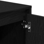 Meuble TV vidaXL en chêne noir 102x37 5x52 5 cm en bois d'ingénierie