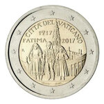2 euros commémorative Vatican 2017 - Fatima en coffret BU.
