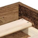 vidaXL Cadre de lit sans matelas vieux bois 100x200 cm bois ingénierie
