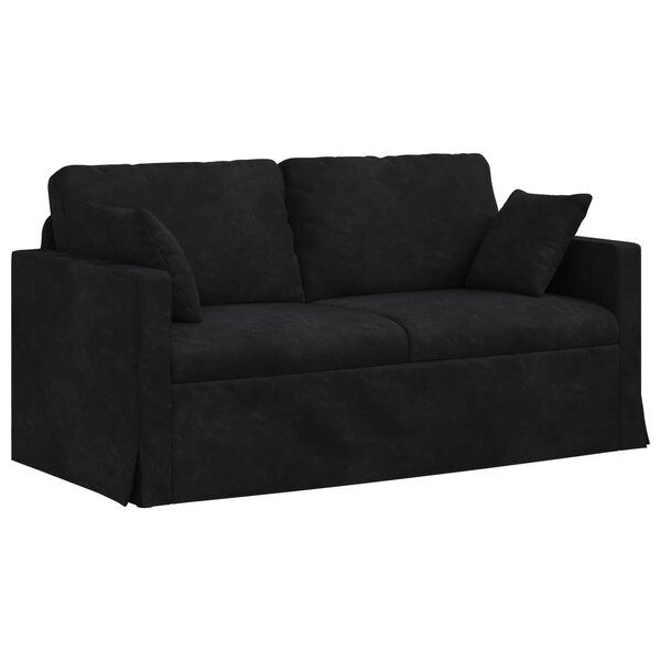 vidaXL Canapé Noir 158 x 78 x 80 cm Velours