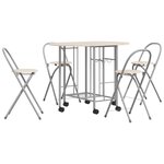 vidaXL Ensemble de salle à manger pliable 5 pièces MDF