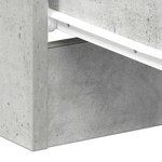 vidaXL Table de chevet Gris béton 38x35x56 cm Bois d'ingénierie