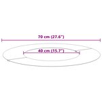 vidaXL Anneau de Pot en Métal Noir 70 cm de diamètre