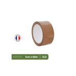 Pack and Move - Lot 12 rouleaux ruban adhésif marron pour emballage et déménagement - 66 m - Qualité Premium