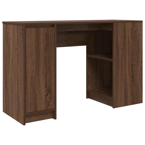 vidaXL Bureau chêne marron 120x42x76 cm bois d'ingénierie