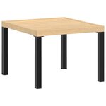 vidaXL Salon de jardin avec coussins 5 Pièces noir acier enduit de poudre