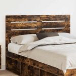 vidaXL Tête de lit Chêne fumé 150 cm Bois d'ingénierie
