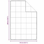 vidaXL Couette Blanc 135 x 200 cm Plume