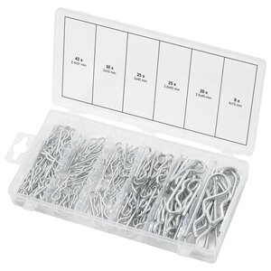 Ks tools assortiment de goupilles fendues à ressort 150 pcs