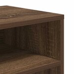 vidaXL Bibliothèque chêne marron 66x31x80 cm bois d'ingénierie