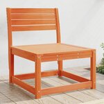 vidaXL Canapé de jardin cire marron bois de pin massif